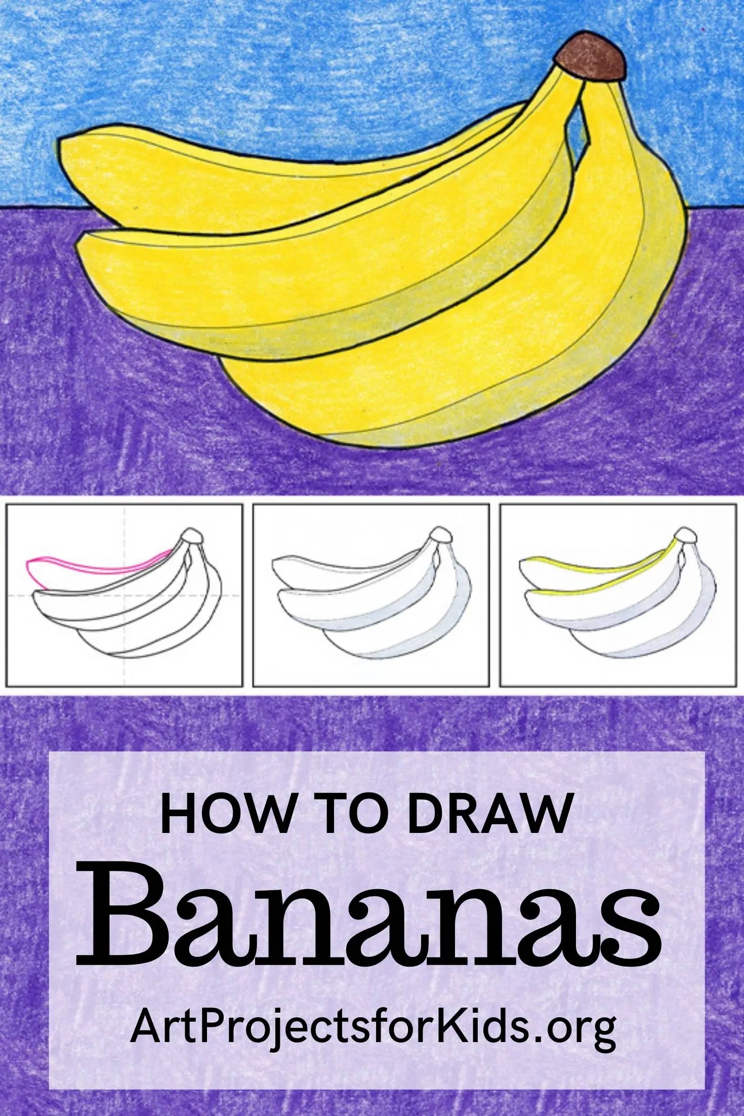 Banana Drawing Step By Step