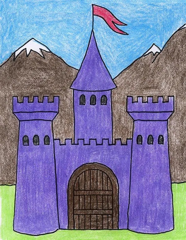 Straightforward Tips on how to Draw a Fort Tutorial Video & Fort Coloring  page Artshow24