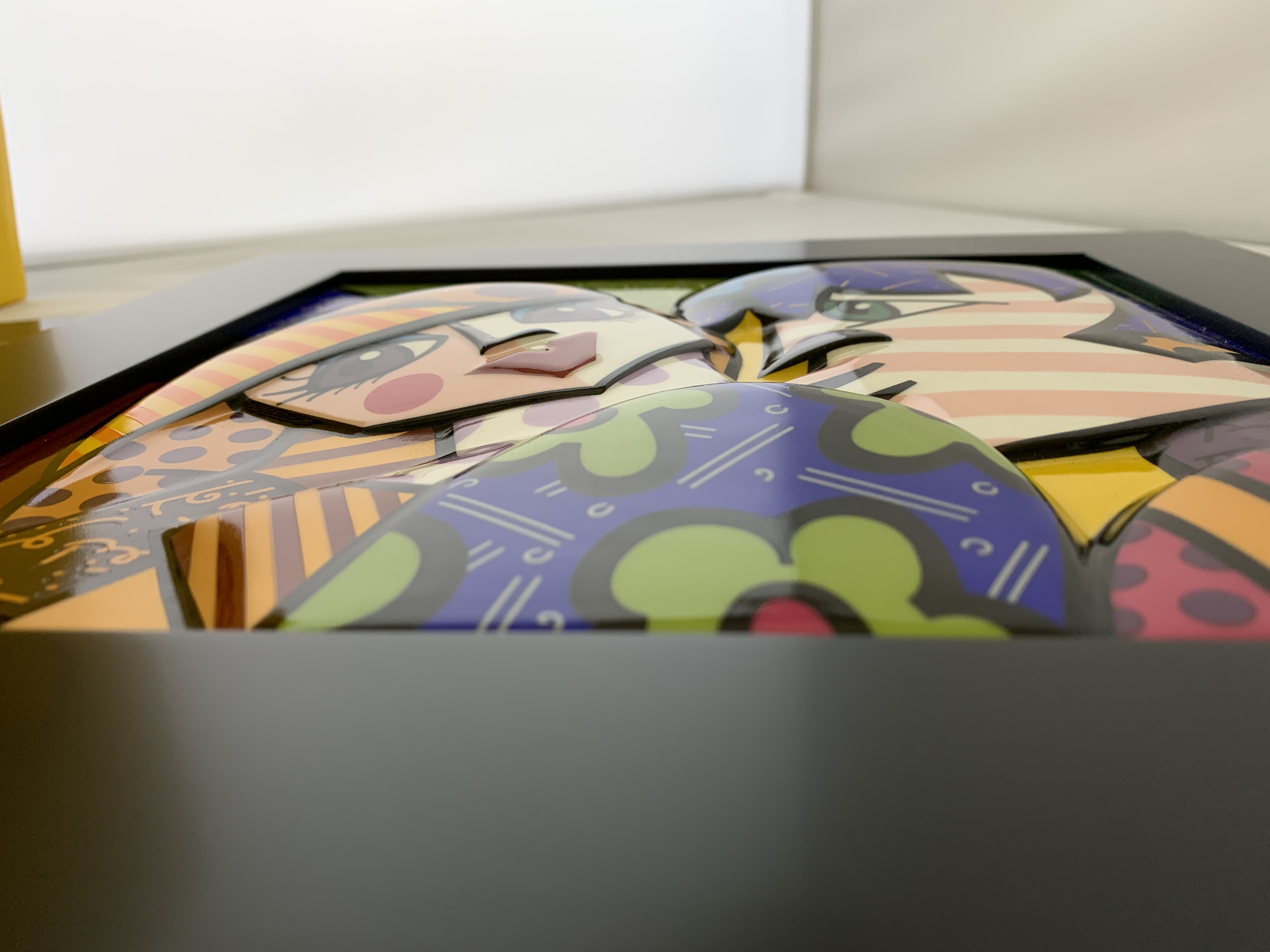 Romero Britto Limited Edition Framed Porcelain Delicious Artreco