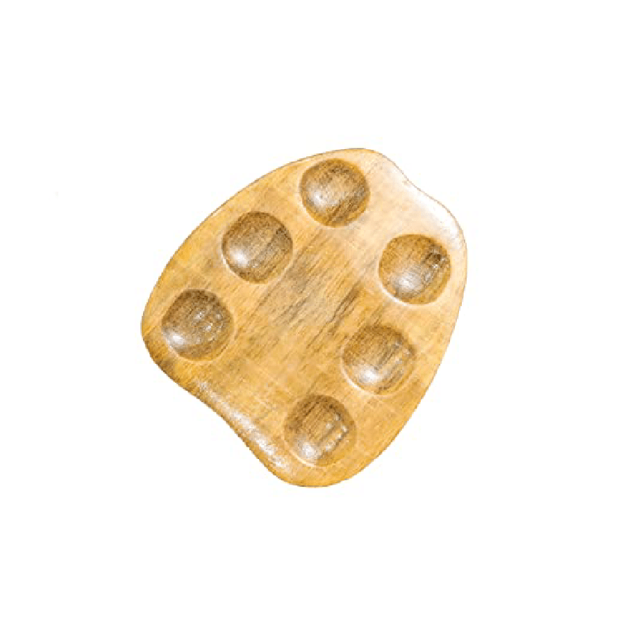 ArtRight Wooden Painting Palette Apple Shaped Palette for All