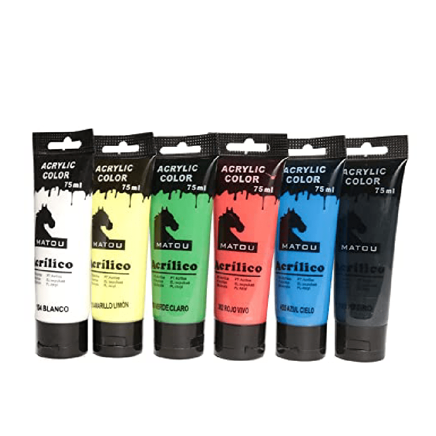 ArtRight Acrylic Colour Paint Set (Multicolor, 6 Pieces x 75ml) Best
