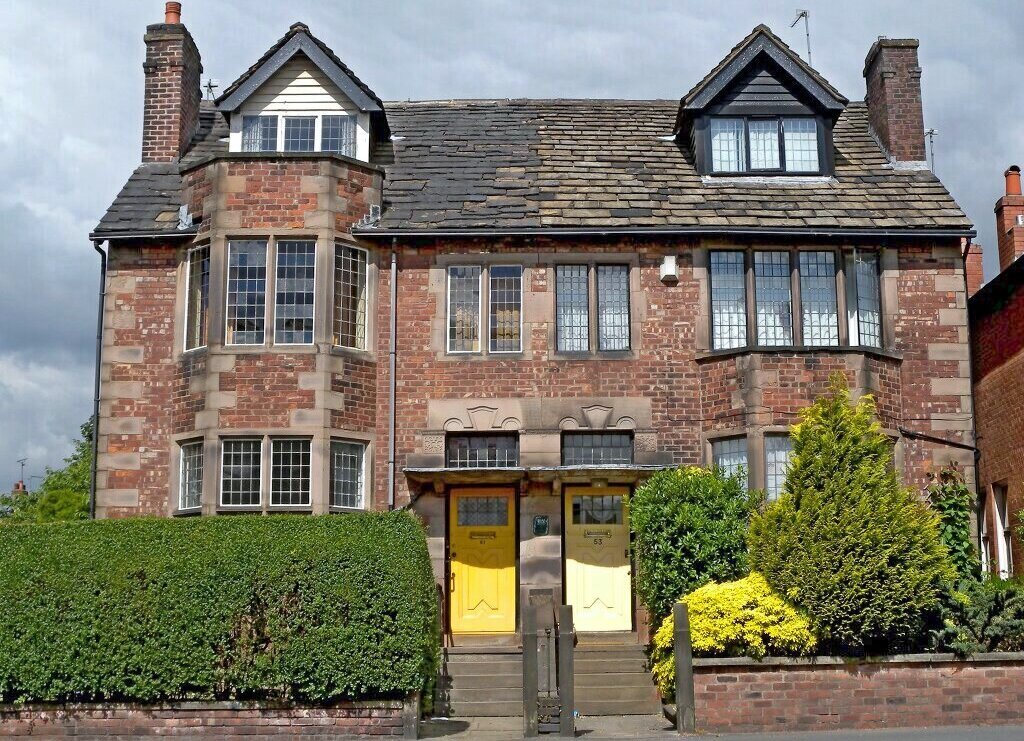51 & 53 Rochdale Road 1899 architect Edgar Wood The Arts & Crafts