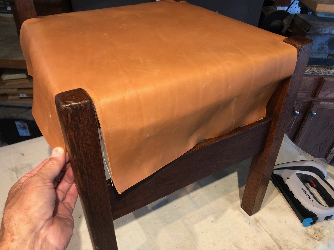 A New Leather Seat Arts and Crafts Collector