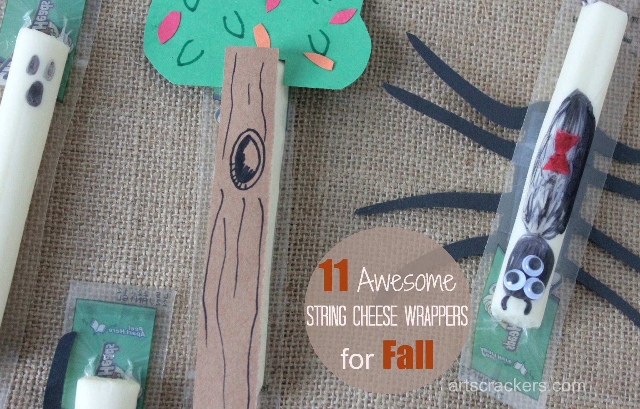 11 Fun String Cheese Wrappers for Fall