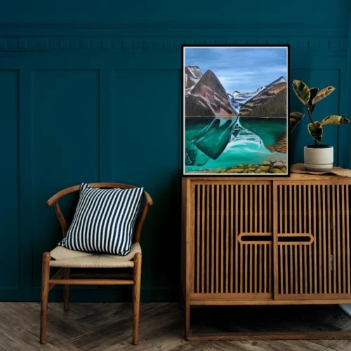 Mountain Mirror Reflection Painting Buy Mountain Mirror Reflection