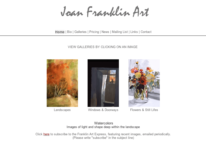 ArtSites.us Elegant and Affordable Artist sites