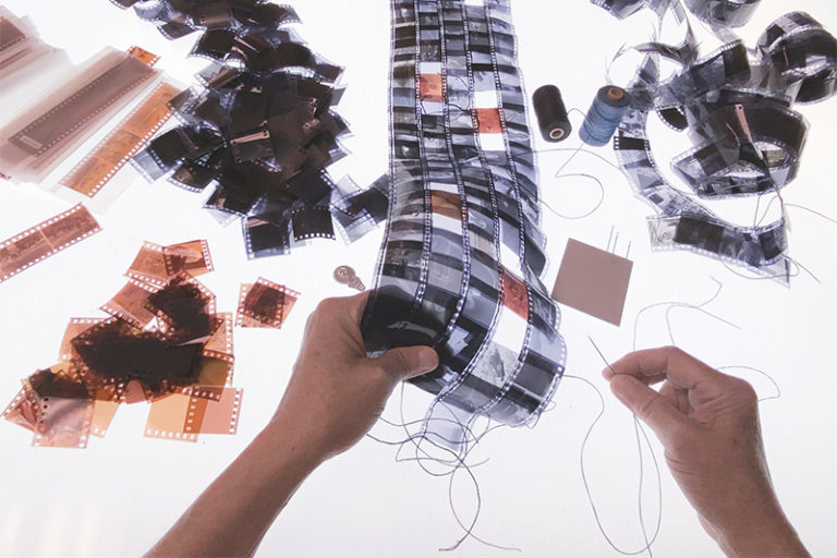 RECYCLE YOUR FILM NEGATIVES INTO A COMMUNITY COLLABORATIVE ART PIECE