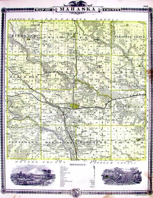 Map of Mahaska County Art Source International