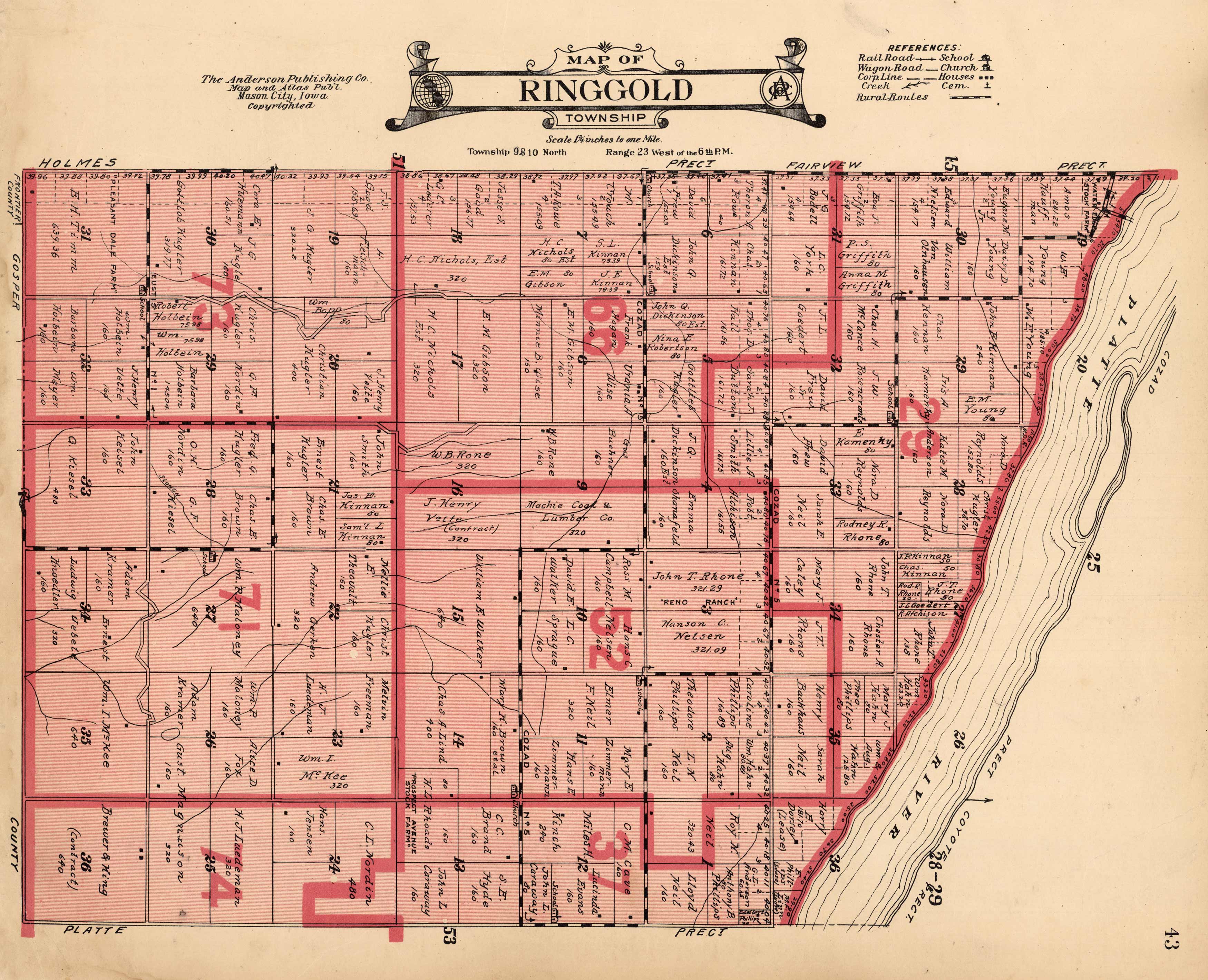 Map of Ringgold Township Art Source International