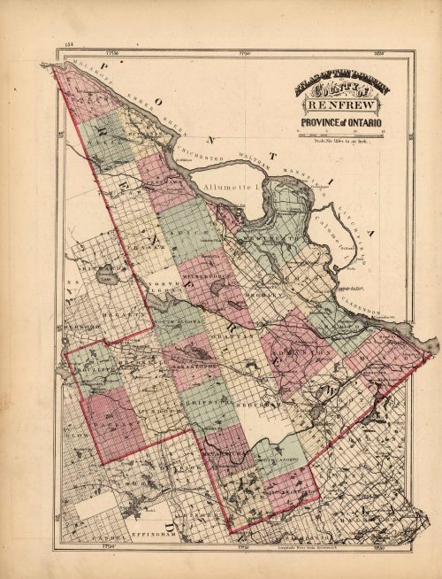 Vintage Antique Ontario Maps Art Source International