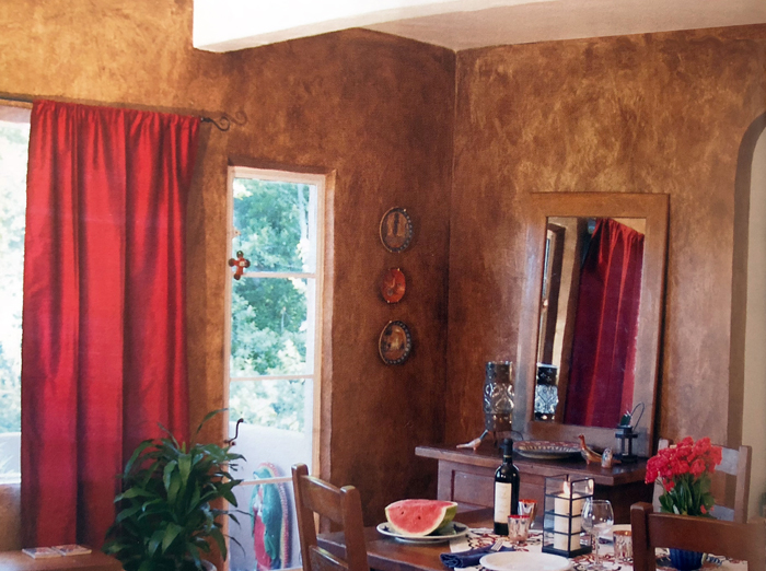 painted leather effect