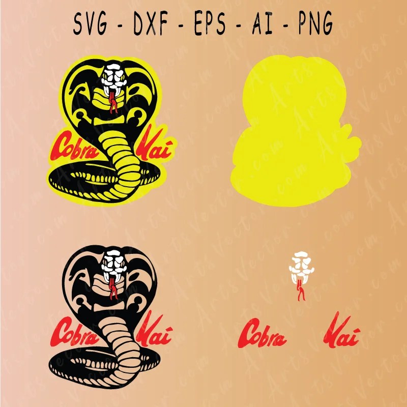 Cobra Kai Cobrakai snake logo Karate Kid Digital Download eps pdf png