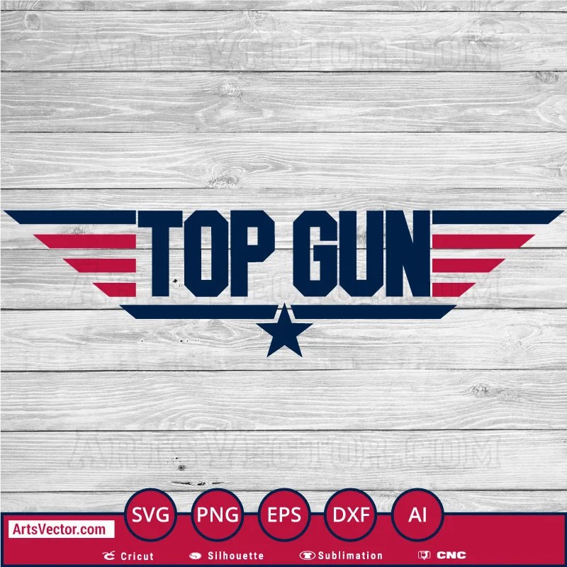 Top Gun SVG PNG EPS DXF AI Arts Vector
