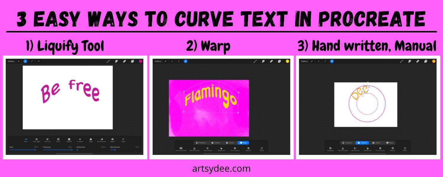 How to Curve Text in Procreate The Ultimate Guide (2022) Artsydee