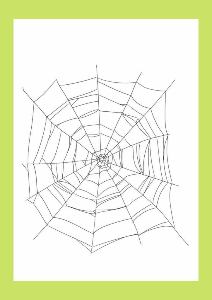 Spider Web Drawing 3 Easy StepbyStep Tutorials Artsydee Drawing