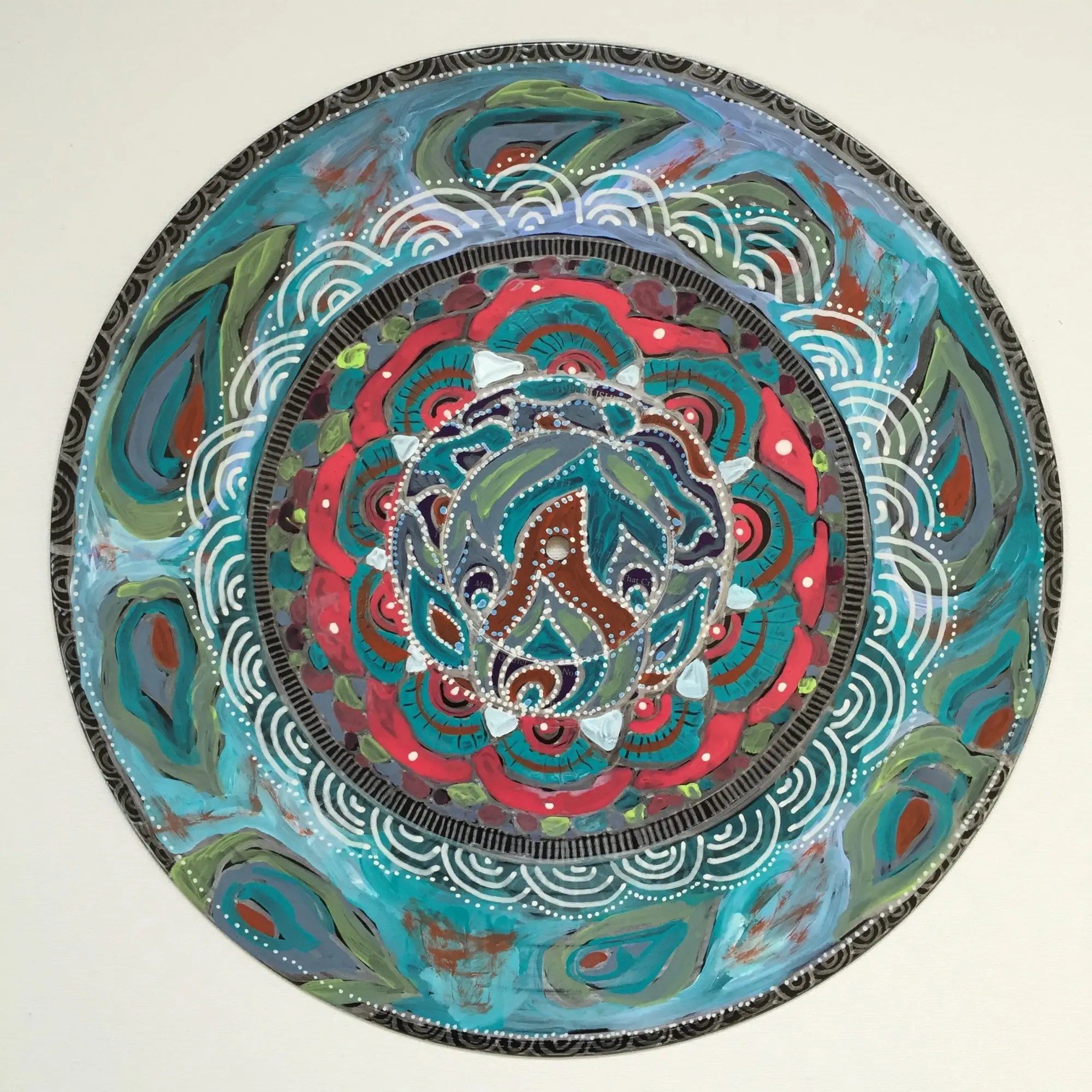 Art Therapy Spot Vinyl Record Mandalas