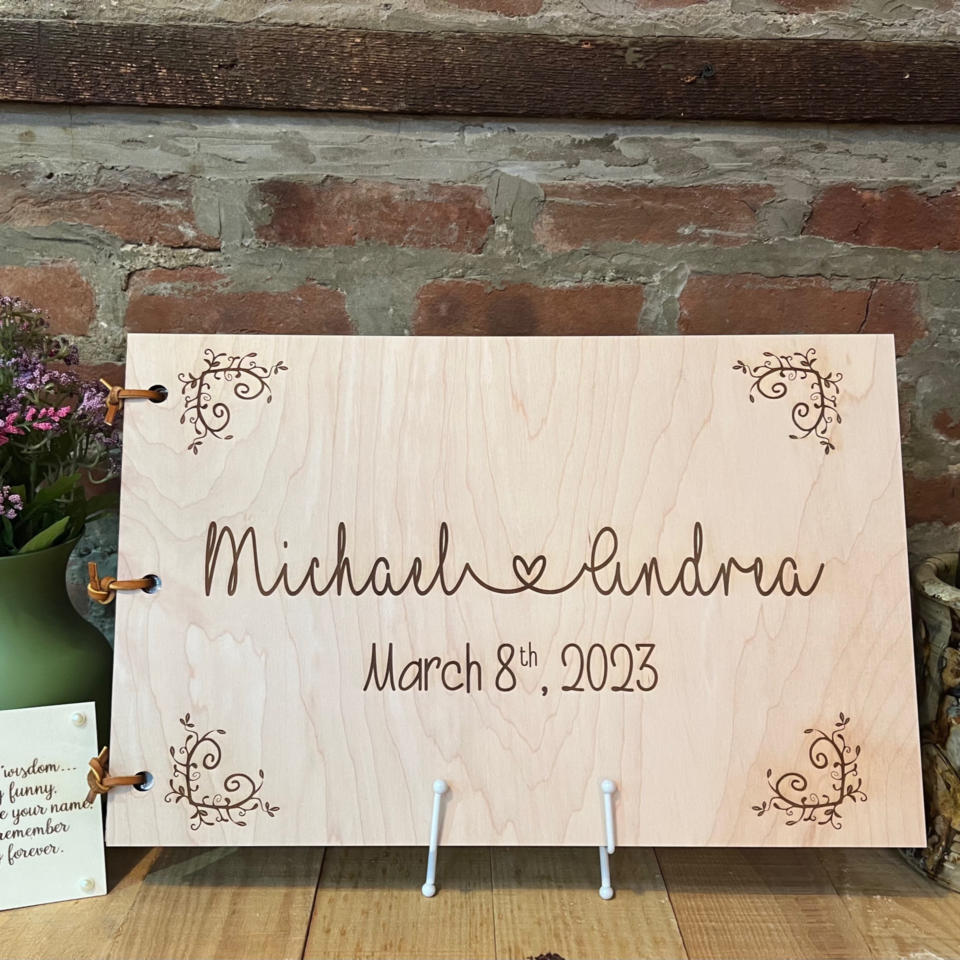 Wedding Guest Book & Photo Album ArtVicki Creations