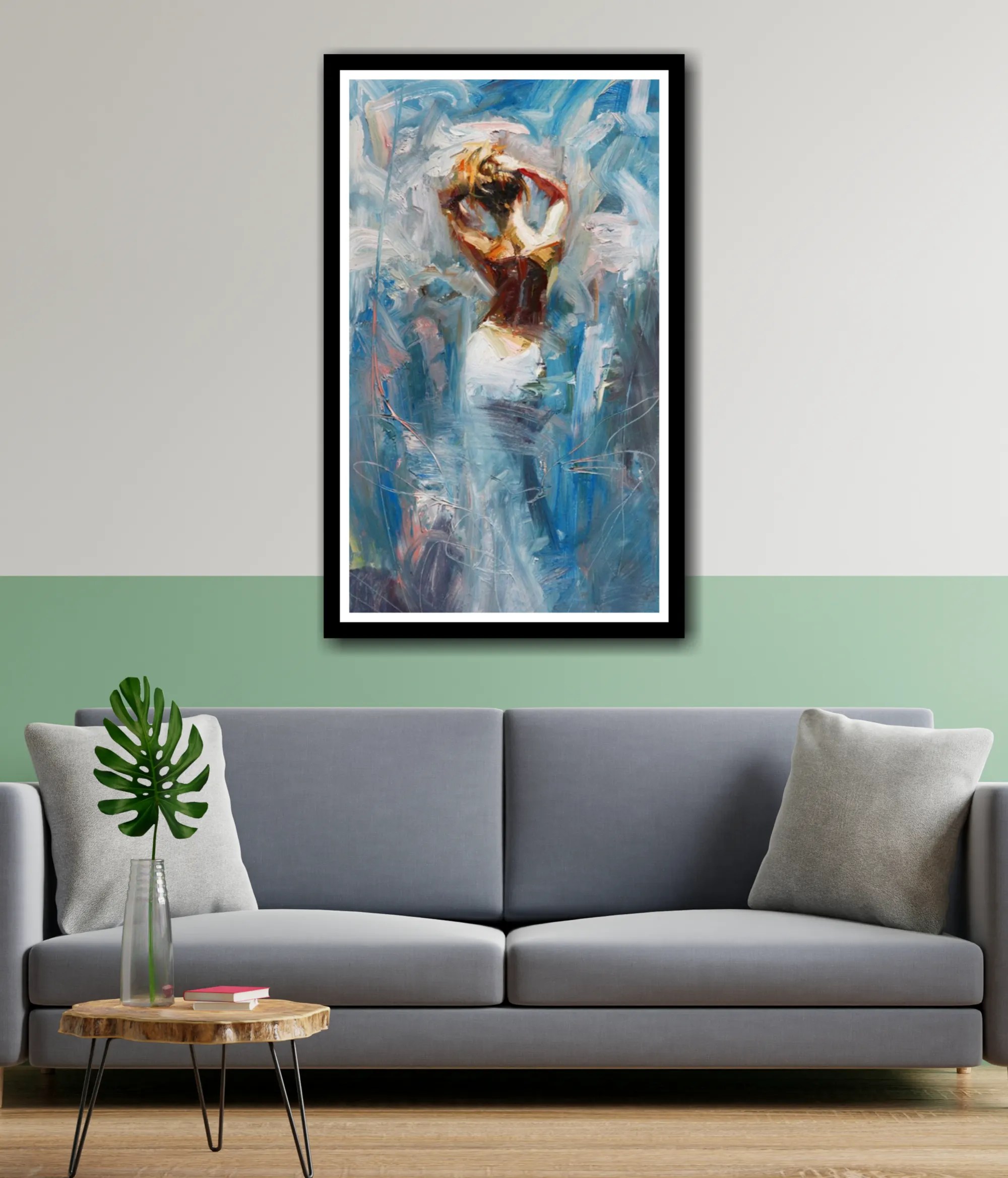 Half Naked Lady Stunning Abstract Painting