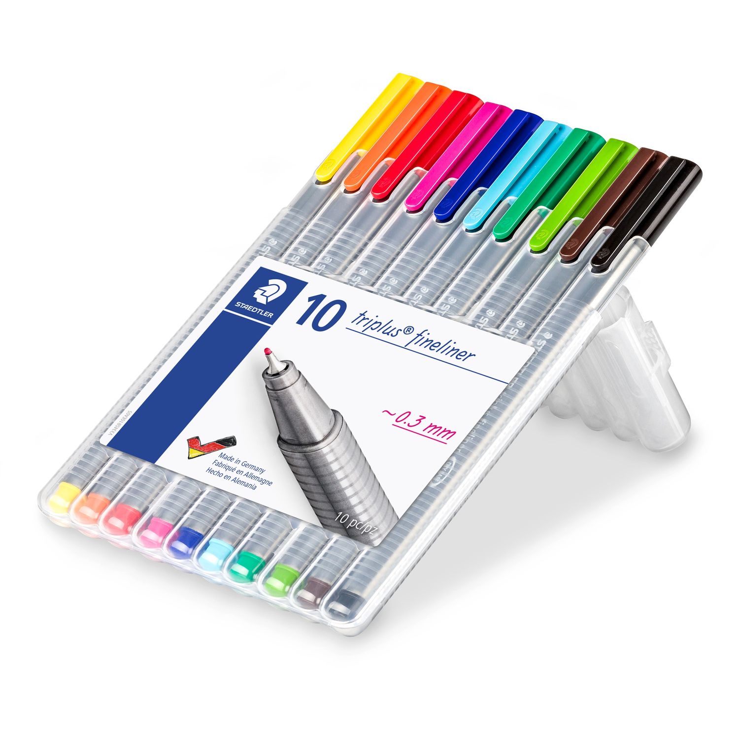 Staedtler Triplus® Fineliner 334 10 Triangular Fineliner Set ArtWhale.PH