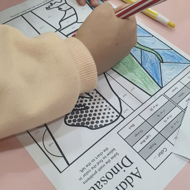 Dinosaur Math Coloring Pages Art With Jenny K.