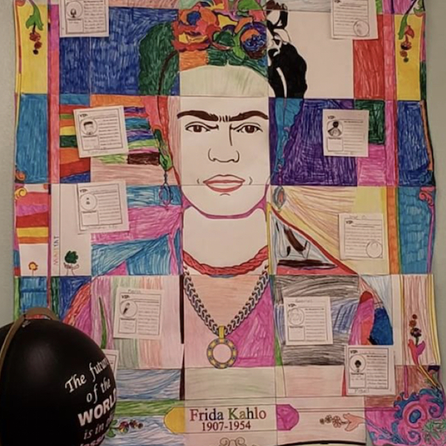 Frida Kahlo Collaborative Poster Art With Jenny K.