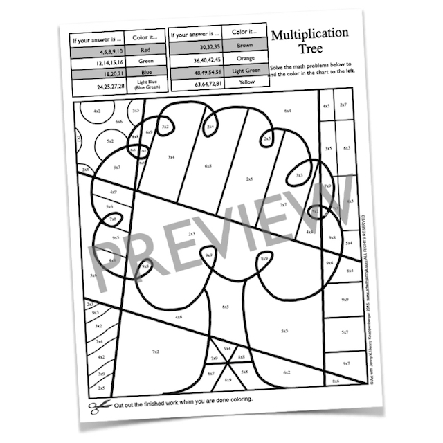 Earth Day Math Fact Coloring Sheets Art With Jenny K.
