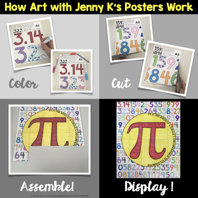 Pi Day Activity Pi Day Collaborative Poster Art With Jenny K.