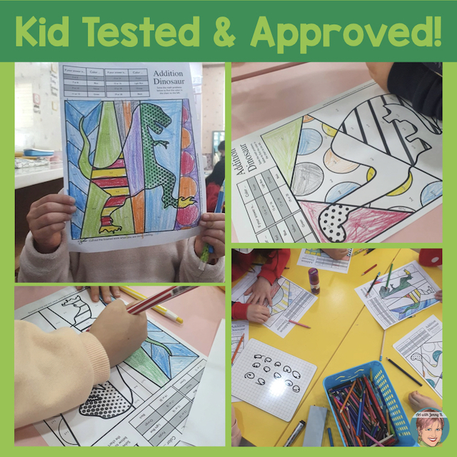 Dinosaur Math Coloring Pages Art With Jenny K.