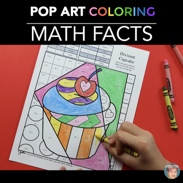 Valentine's Day Math Coloring Sheets Art With Jenny K.