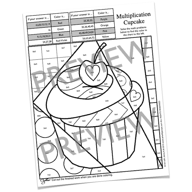 Valentine's Day Math Coloring Sheets Art With Jenny K.