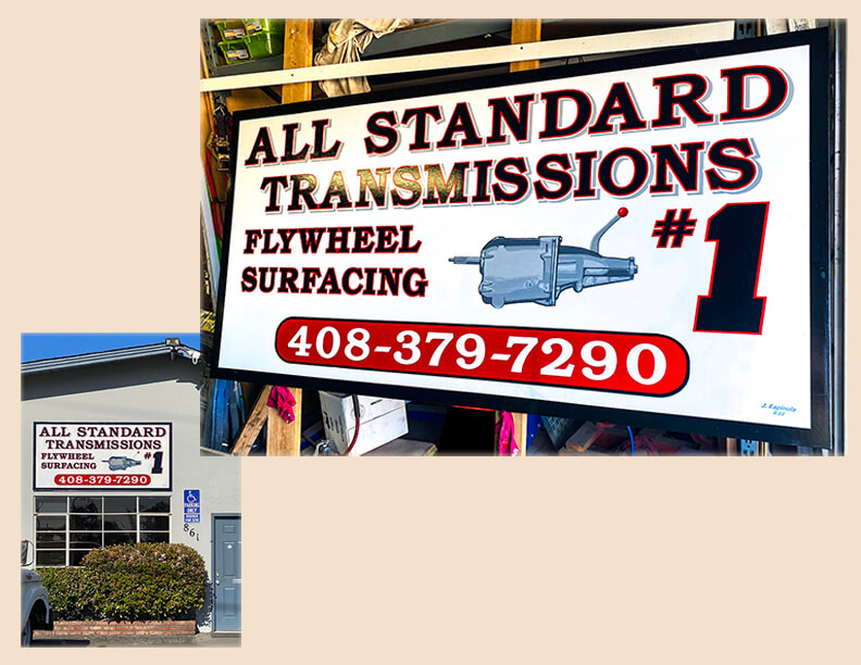 Hand Painted Sign for Campbell Auto Shop Art Works