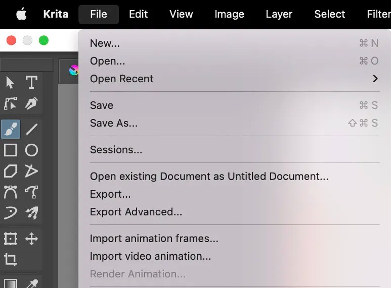 How to Modify, Remove and Blur Background in Krita