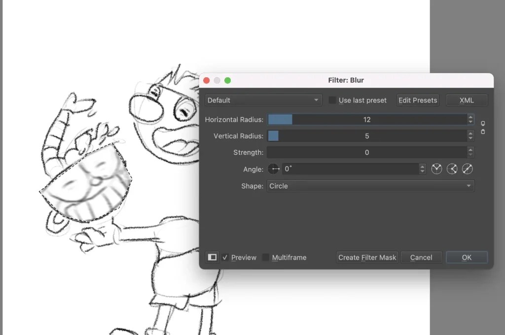 How to Blur in Krita [Quick Guide] Artwork Path