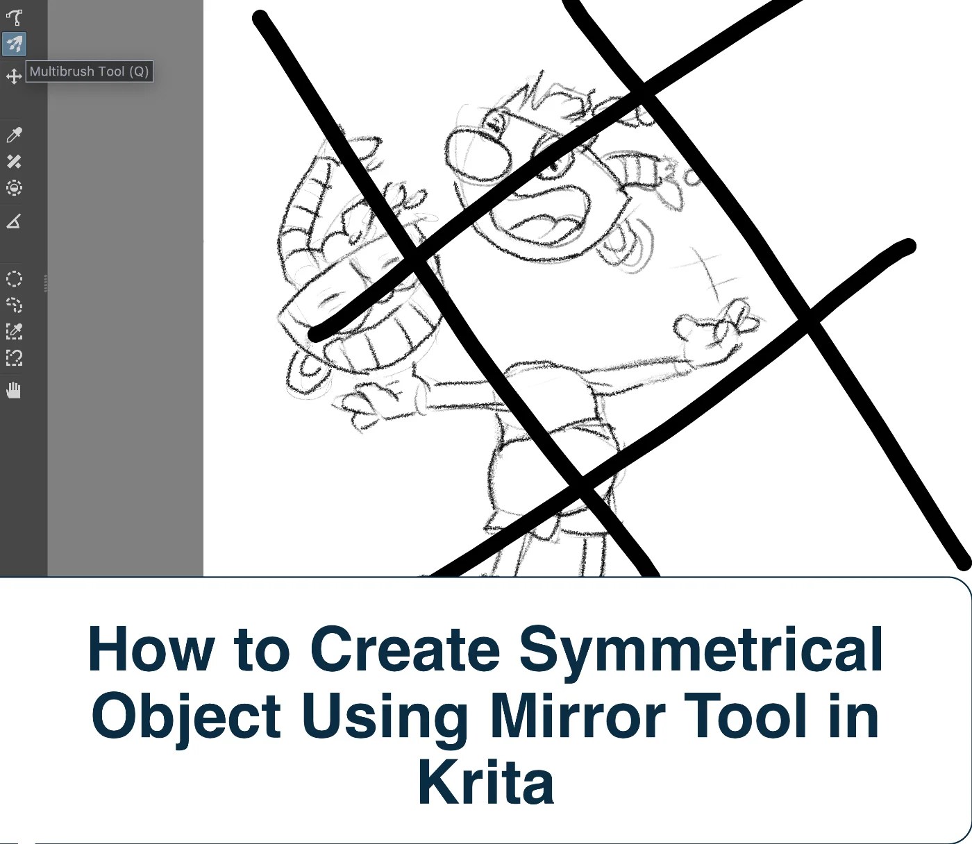 How to Use Mirror or Symmetry Tool in Krita Artwork Path