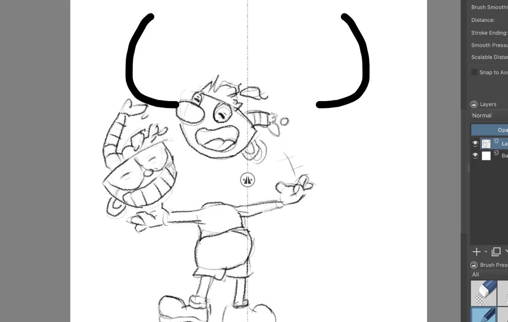 How to Use Mirror or Symmetry Tool in Krita Artwork Path