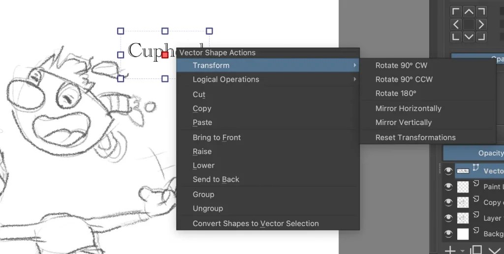 How to Quickly Flip Images and Canvas in Krita Artwork Path