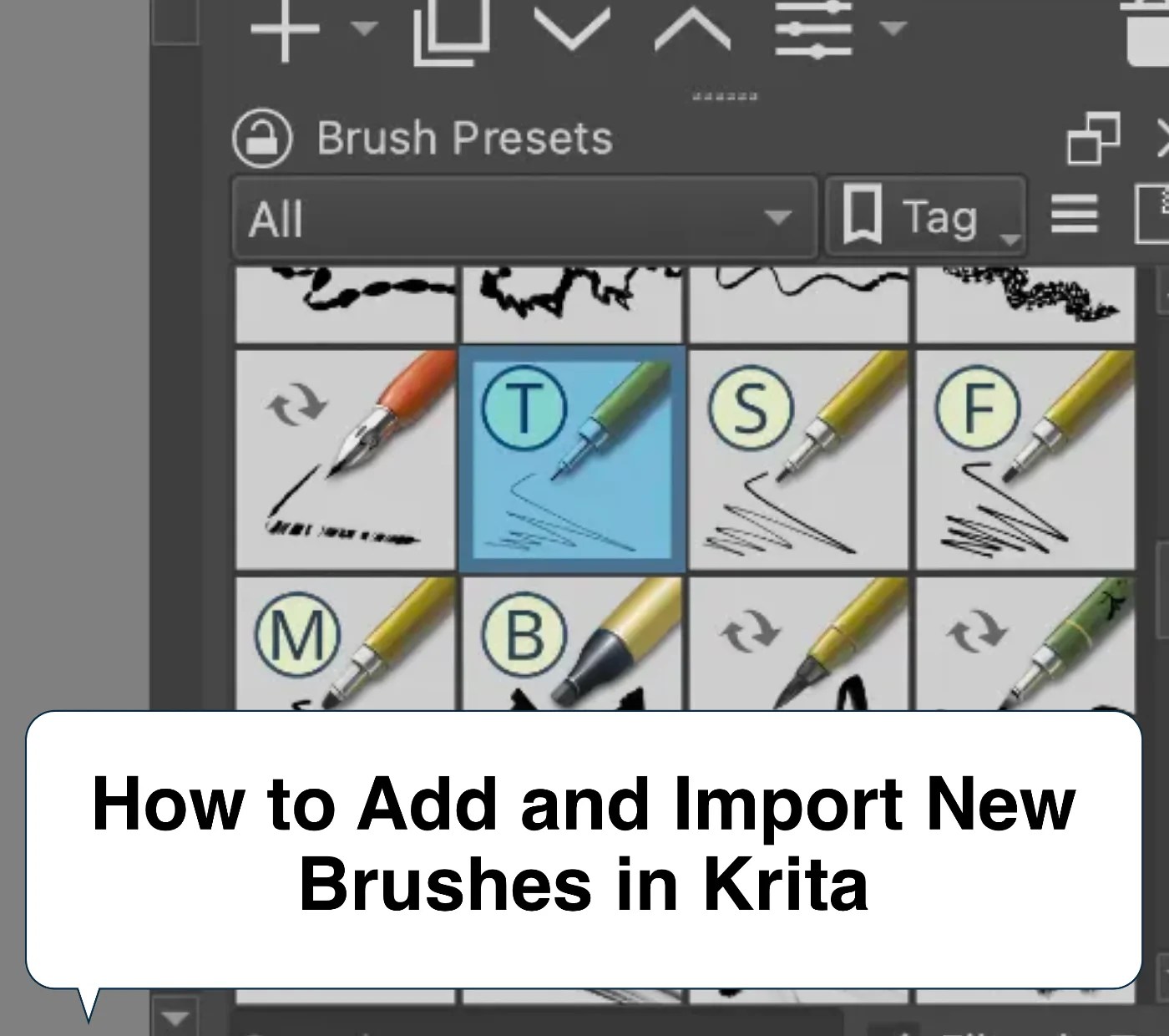 How to Add and Import New Brushes in Krita Artwork Path