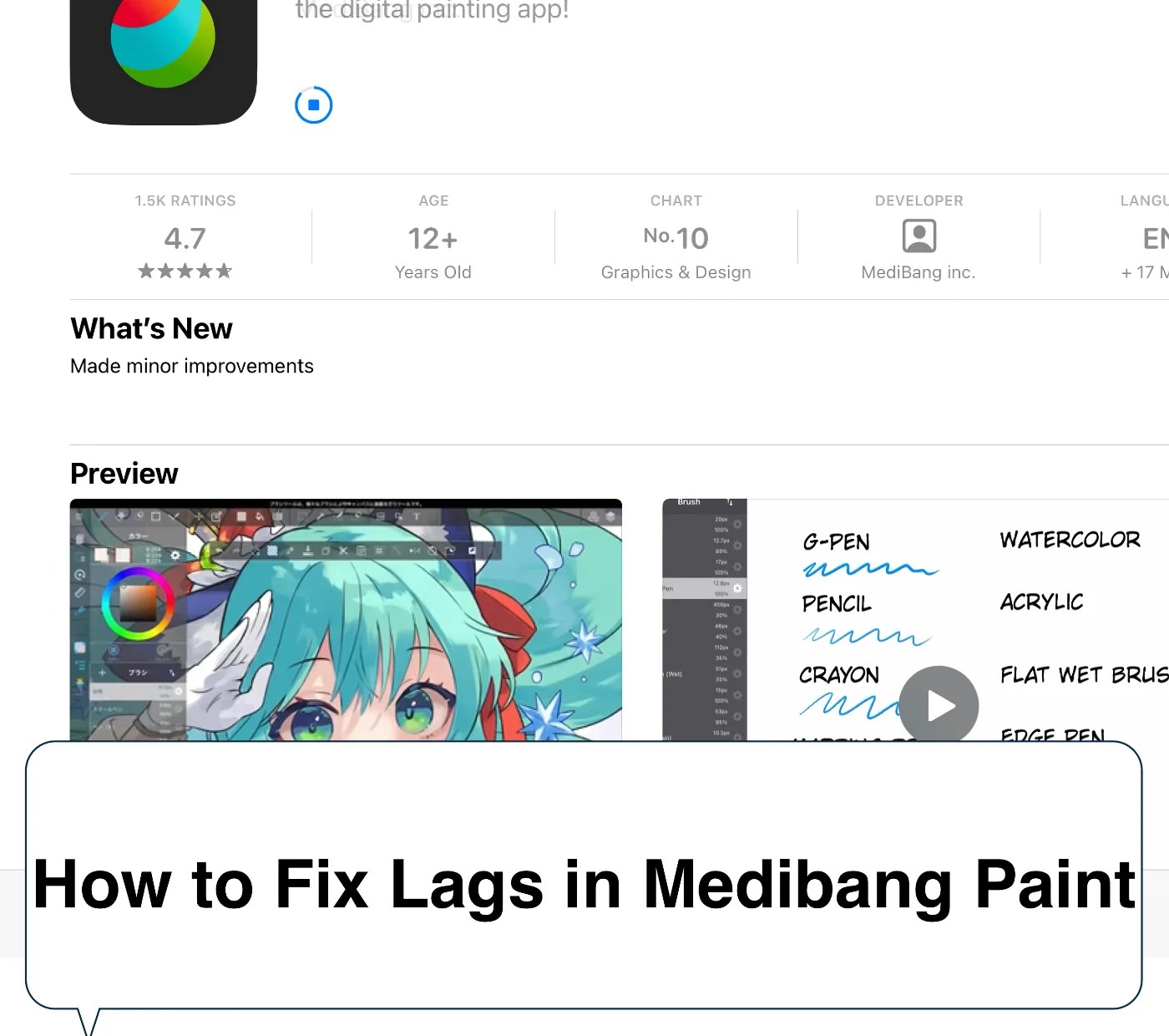 How to Fix Lags in Medibang Paint [Solved] Artwork Path