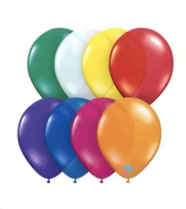 Jewel Colors Balloons 11in Party Store Miami FL Same Day Delivery