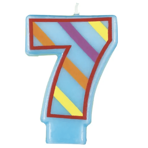 Decorative Number 7 Birthday Candle Party Store Miami FL Same Day
