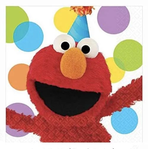 Lunch Napkins Elmo 16ct Party Store Miami FL Same Day Delivery