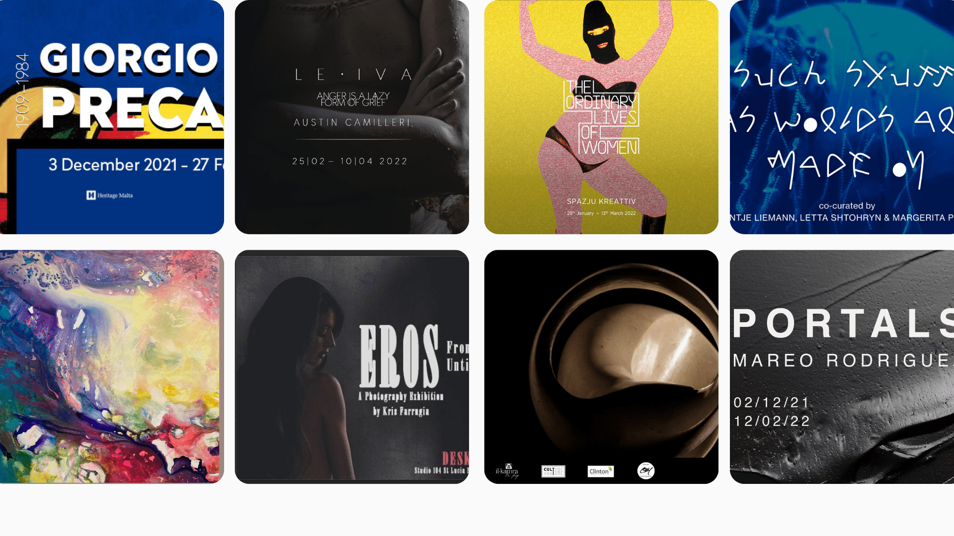 Ongoing and art exhibitions this January & February 2022