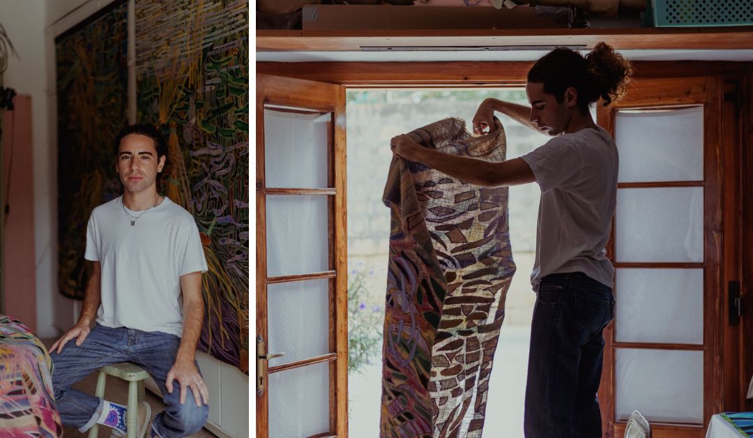 Through The Eye Of The Needle Contemporary tapestries by Stefan Spiteri at Malta Society of