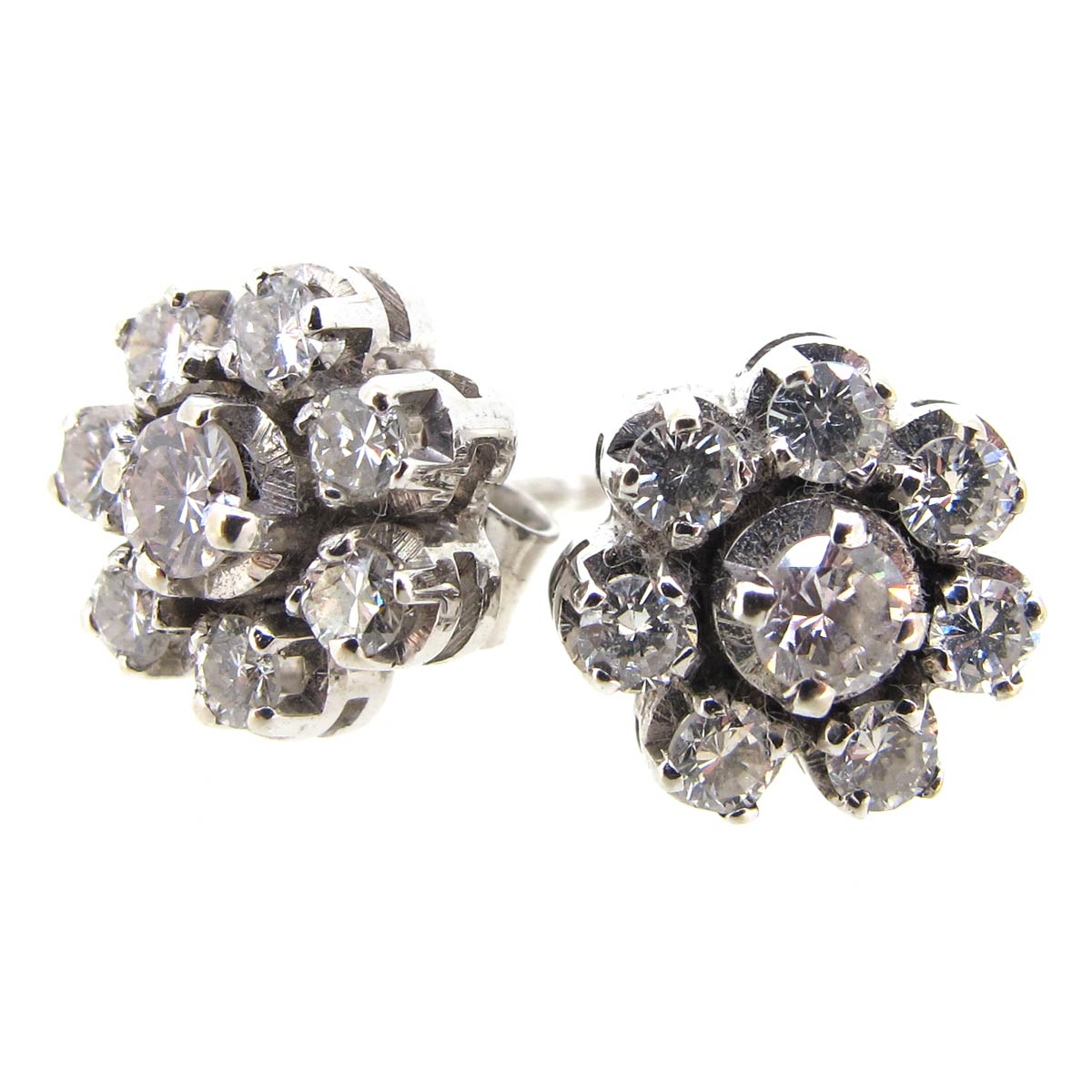 Diamond Flower Cluster Earrings A.R. Ullmann