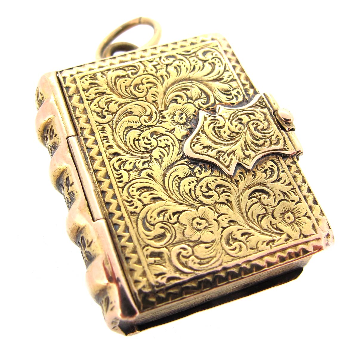 Antique Gold Book Locket A.R. Ullmann