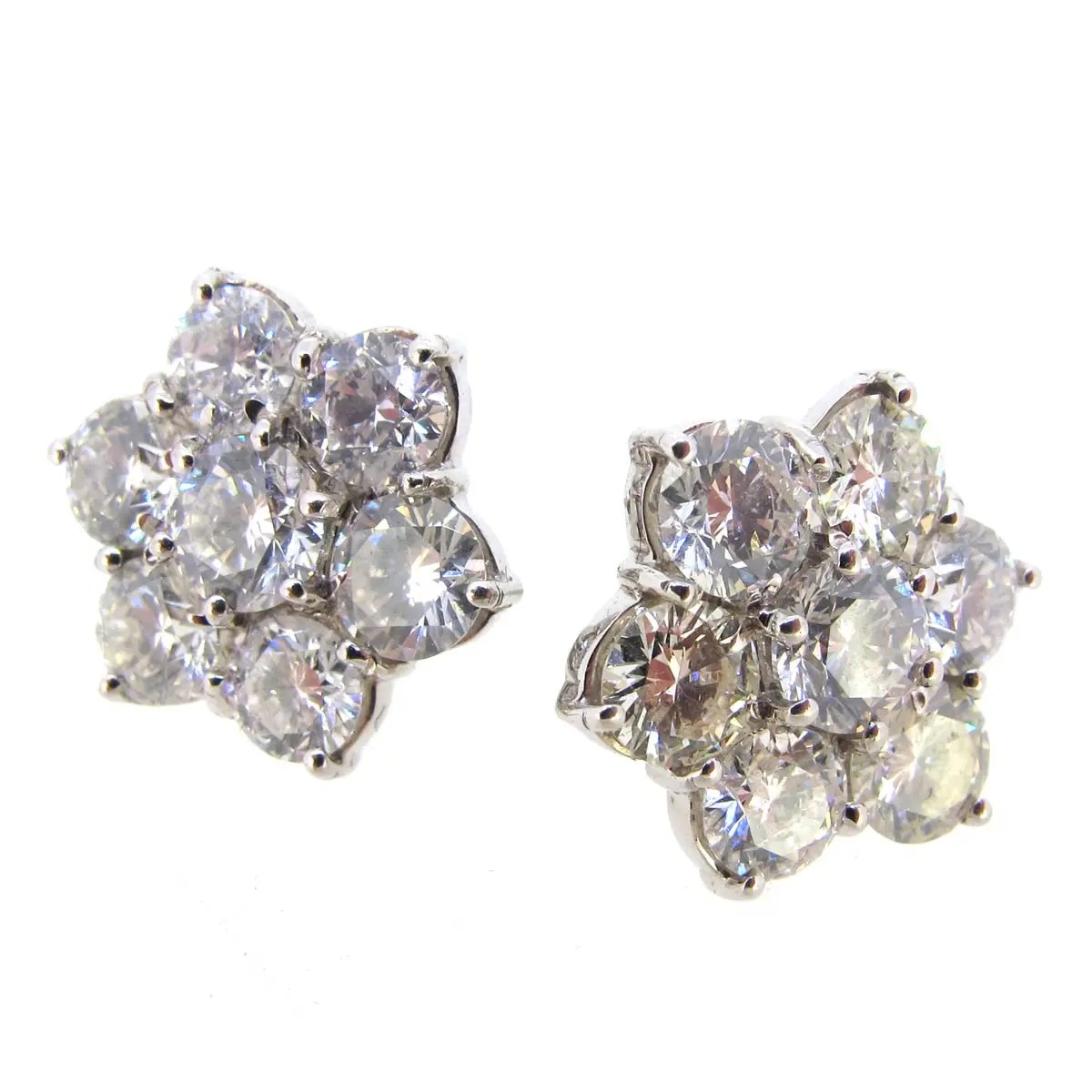 Diamond Daisy Cluster Earrings A.R. Ullmann