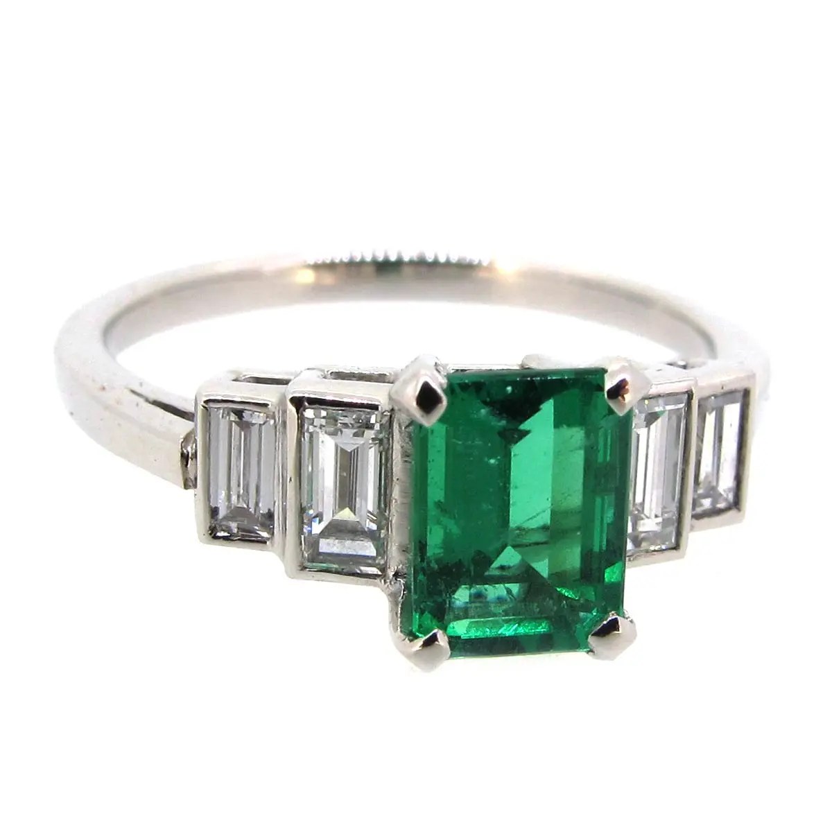 Emerald Diamond Ring A R Ullmann