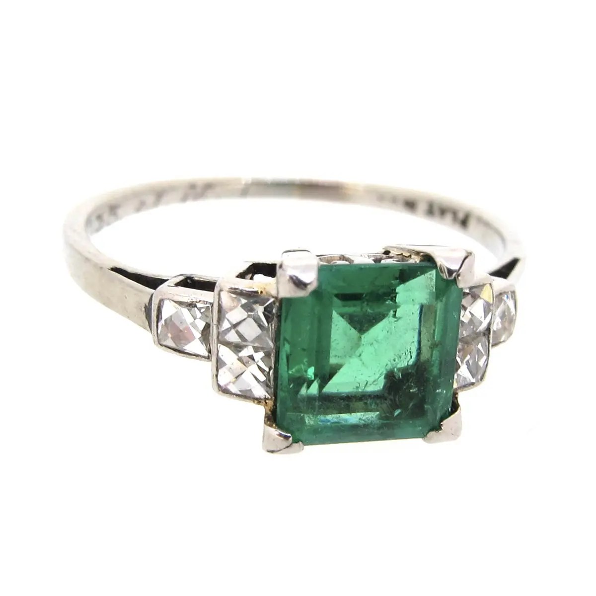 Art Deco Emerald Ring A R Ullmann