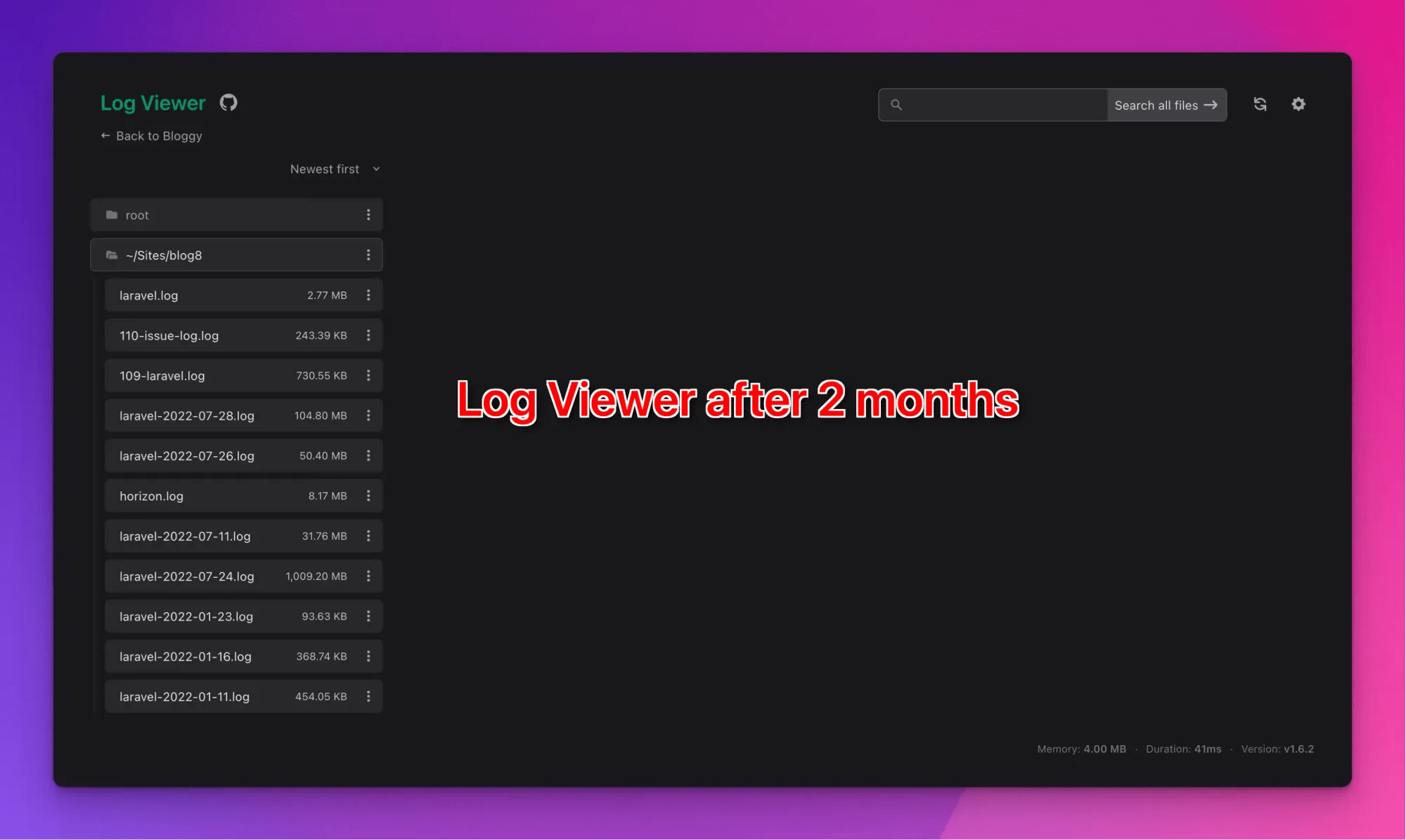 Log Viewer feature updates within 2 months of release