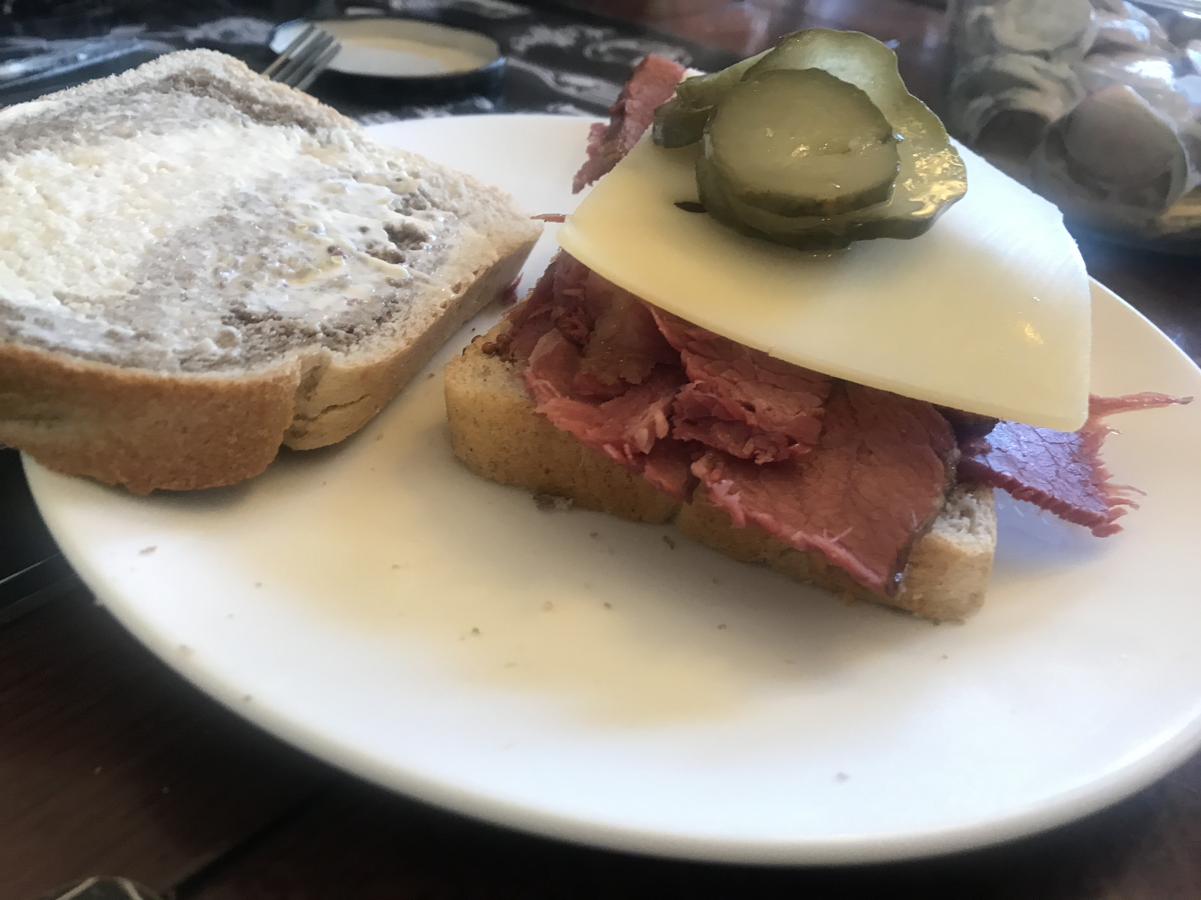 Montreal Smoked Meat A Runny Egg On Top